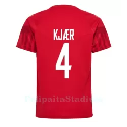 Tanska Simon Kjaer 4 Pelipaita Miesten Koti MM-Kisat 2022 Tanska Simon Kjaer 4 Pelipaita Miesten Koti MM-Kisat 2022