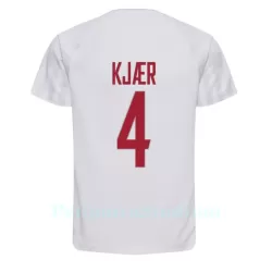 Tanska Simon Kjaer 4 Pelipaita Miesten Vieras MM-Kisat 2022 Tanska Simon Kjaer 4 Pelipaita Miesten Vieras MM-Kisat 2022