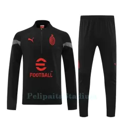 AC Milan Miesten Harjoittelupuvut Neljännes Zip 2022-23 Musta AC Milan Miesten Harjoittelupuvut Neljännes Zip 2022-23 Musta