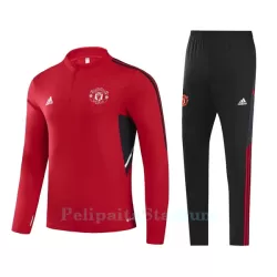 Manchester United Lasten Harjoittelupuvut Neljännes Zip 2022-23 Punainen Manchester United Lasten Harjoittelupuvut Neljännes Zip 2022-23 Punainen