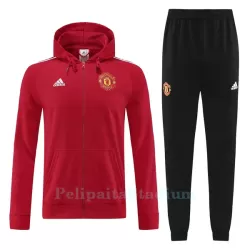 Manchester United Miesten Treenitakkihupparit 2022-23 Punainen Manchester United Miesten Treenitakkihupparit 2022-23 Punainen