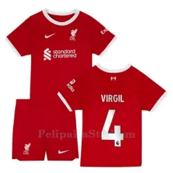 Liverpool Virgil 4 Pelipaita Lasten Koti 2023-2024 Liverpool Virgil 4 Pelipaita Lasten Koti 2023-2024