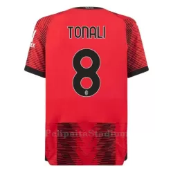 AC Milan Tonali 8 Pelipaita Miesten Koti 2023-2024 AC Milan Tonali 8 Pelipaita Miesten Koti 2023-2024