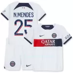Paris Saint-Germain N.Mendes 25 Pelipaita Lasten Vieras 2023-2024