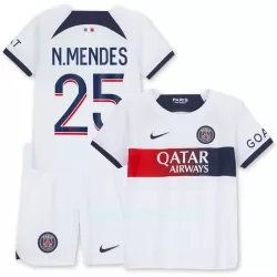 Paris Saint-Germain N.Mendes 25 Pelipaita Lasten Vieras 2023-2024 Paris Saint-Germain N.Mendes 25 Pelipaita Lasten Vieras 2023-2024