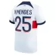 Paris Saint-Germain N.Mendes 25 Pelipaita Miesten Vieras 2023-2024