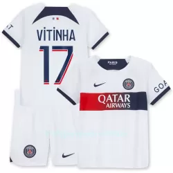 Paris Saint-Germain Vitinha 17 Pelipaita Lasten Vieras 2023-2024 Paris Saint-Germain Vitinha 17 Pelipaita Lasten Vieras 2023-2024