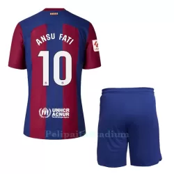 FC Barcelona Ansu Fati 10 Pelipaita Lasten Koti 2023-2024 FC Barcelona Ansu Fati 10 Pelipaita Lasten Koti 2023-2024