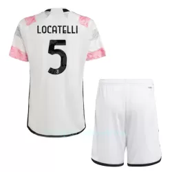 Juventus Locatelli 5 Pelipaita Lasten Vieras 2023-2024 Juventus Locatelli 5 Pelipaita Lasten Vieras 2023-2024