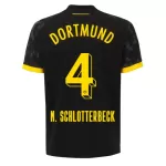 Borussia Dortmund N. Schlotterbeck 4 Pelipaita Miesten Vieras 2023-2024