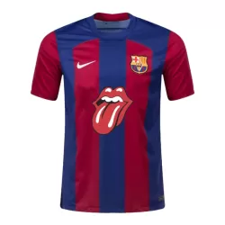 FC Barcelona x Rolling Stones Pelipaita Miesten Koti Erityistä 2023-2024 FC Barcelona x Rolling Stones Pelipaita Miesten Koti Erityistä 2023-2024