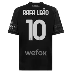 AC Milan Rafael Leao 10 Pelipaita Miesten Neljäs 2023-2024 Musta AC Milan Rafael Leao 10 Pelipaita Miesten Neljäs 2023-2024 Musta
