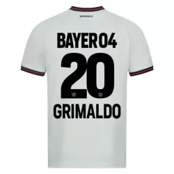 Bayer 04 Leverkusen Alejandro Grimaldo 20 Pelipaita Miesten Vieras 2023-2024 Bayer 04 Leverkusen Alejandro Grimaldo 20 Pelipaita Miesten Vieras 2023-2024