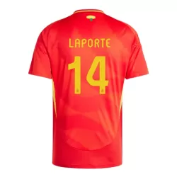 Espanja Aymeric Laporte 14 Pelipaita Miesten Koti Euro 2024 Espanja Aymeric Laporte 14 Pelipaita Miesten Koti Euro 2024
