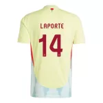 Espanja Aymeric Laporte 14 Pelipaita Miesten Vieras Euro 2024
