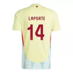 Espanja Aymeric Laporte 14 Pelipaita Miesten Vieras Euro 2024