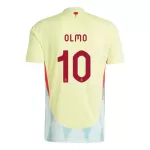 Espanja Dani Olmo 10 Pelipaita Miesten Vieras Euro 2024