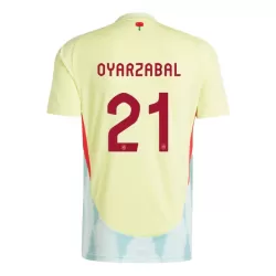 Espanja Mikel Oyarzabal 21 Pelipaita Miesten Vieras Euro 2024 Espanja Mikel Oyarzabal 21 Pelipaita Miesten Vieras Euro 2024