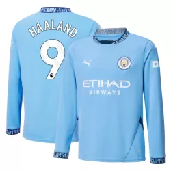 Manchester City Haaland 9 Pitkähihainen Pelipaita Miesten Koti 2024-2025 Manchester City Haaland 9 Pitkähihainen Pelipaita Miesten Koti 2024-2025