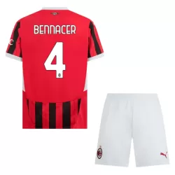 AC Milan Bennacer 4 Pelipaita Lasten Koti 2024-2025 AC Milan Bennacer 4 Pelipaita Lasten Koti 2024-2025