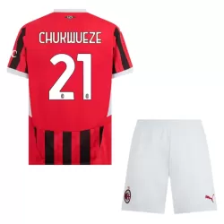 AC Milan Chukwueze 21 Pelipaita Lasten Koti 2024-2025 AC Milan Chukwueze 21 Pelipaita Lasten Koti 2024-2025