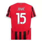 AC Milan Jovic 15 Pelipaita Miesten Koti 2024-2025