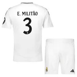 Real Madrid E. Militao 3 Pelipaita Lasten Koti 2024-2025 Real Madrid E. Militao 3 Pelipaita Lasten Koti 2024-2025