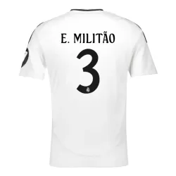 Real Madrid E. Militao 3 Pelipaita Miesten Koti 2024-2025 Real Madrid E. Militao 3 Pelipaita Miesten Koti 2024-2025