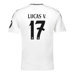 Real Madrid Lucas V. 17 Pelipaita Miesten Koti 2024-2025 Real Madrid Lucas V. 17 Pelipaita Miesten Koti 2024-2025