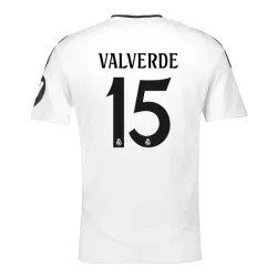 Real Madrid Valverde 15 Pelipaita Miesten Koti 2024-2025 Real Madrid Valverde 15 Pelipaita Miesten Koti 2024-2025