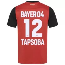 Bayer 04 Leverkusen Edmond Tapsoba 12 Pelipaita Miesten Koti 2024-2025 Bayer 04 Leverkusen Edmond Tapsoba 12 Pelipaita Miesten Koti 2024-2025