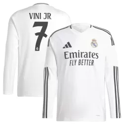Real Madrid Vini JR 7 Pitkähihainen Pelipaita Miesten Koti 2024-2025 Real Madrid Vini JR 7 Pitkähihainen Pelipaita Miesten Koti 2024-2025
