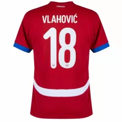 Serbia Vlahovic 18 Pelipaita Miesten Koti Euro 2024 Serbia Vlahovic 18 Pelipaita Miesten Koti Euro 2024