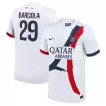 Paris Saint-Germain Bradley Barcola 29 Pelipaita Miesten Vieras 2024-2025