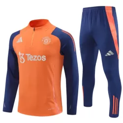 Manchester United Miesten Harjoittelupuvut Neljännes Zip 2024-2025 Oranssi Manchester United Miesten Harjoittelupuvut Neljännes Zip 2024-2025 Oranssi