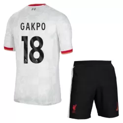 Liverpool Gakpo 18 Pelipaita Lasten Kolmas 2024-2025 Liverpool Gakpo 18 Pelipaita Lasten Kolmas 2024-2025