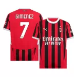 AC Milan Gimenez 7 Pelipaita Miesten Koti 2024-2025