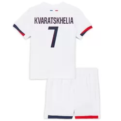 Paris Saint-Germain Kvaratskhelia 7 Pelipaita Lasten Vieras 2024-2025