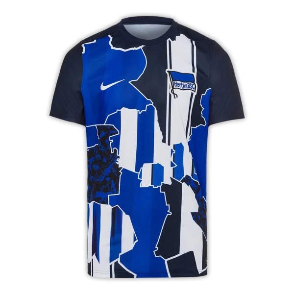 Hertha Berlin Pre-Match Pelipaita Miesten 2024-2025 Hertha Berlin Pre-Match Pelipaita Miesten 2024-2025