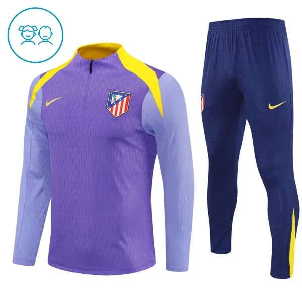Atlético Madrid Lasten Harjoittelupuvut Neljännes Zip 2025-26 Violetti Atlético Madrid Lasten Harjoittelupuvut Neljännes Zip 2025-26 Violetti