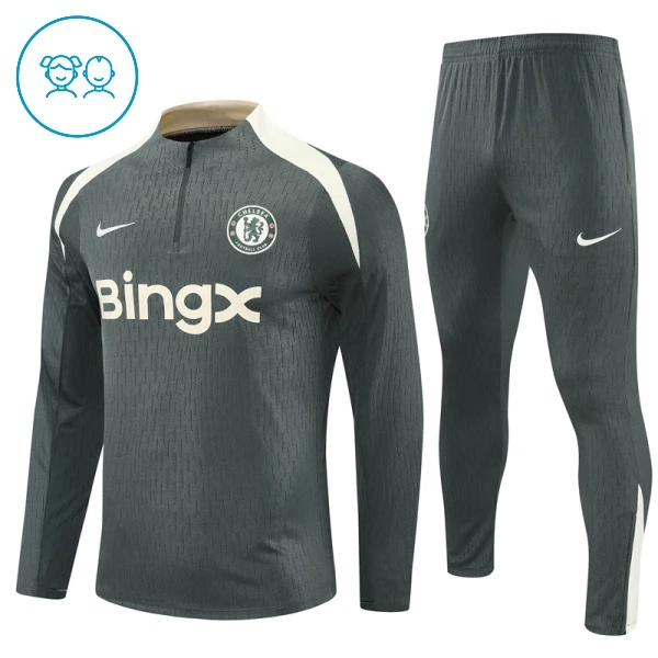 Chelsea Lasten Harjoittelupuvut Neljännes Zip 2025-26 Harmaa Chelsea Lasten Harjoittelupuvut Neljännes Zip 2025-26 Harmaa