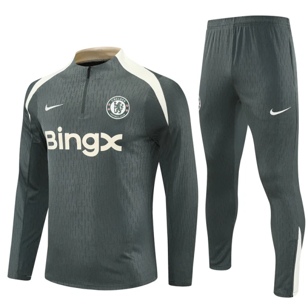 Chelsea Miesten Harjoittelupuvut Neljännes Zip 2025-26 Harmaa Chelsea Miesten Harjoittelupuvut Neljännes Zip 2025-26 Harmaa