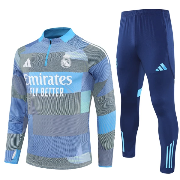 Real Madrid Miesten Harjoittelupuvut Neljännes Zip 2025-26 Sininen Real Madrid Miesten Harjoittelupuvut Neljännes Zip 2025-26 Sininen