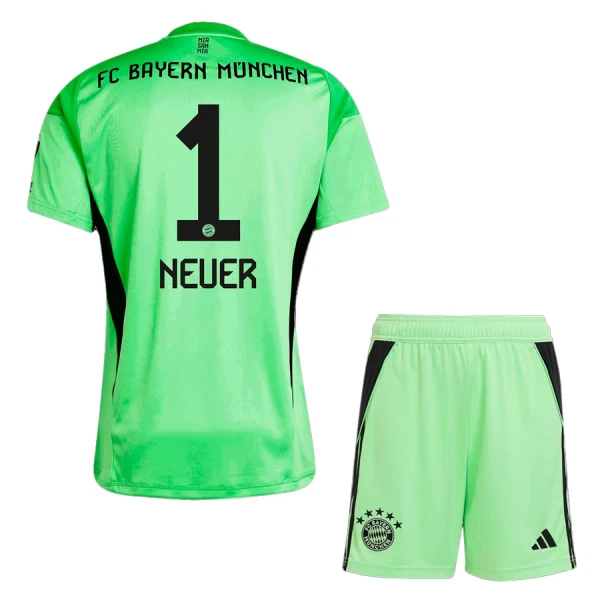 FC Bayern München Neuer 1 Maalivahdin Pelipaita Lasten 2025-26 Vihreä FC Bayern München Neuer 1 Maalivahdin Pelipaita Lasten 2025-26 Vihreä