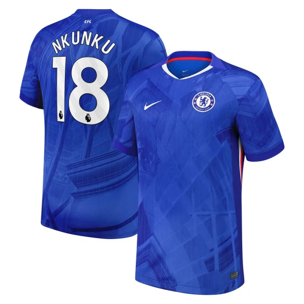 Chelsea Nkunku 18 Pelipaita Miesten Koti 2025-26 Chelsea Nkunku 18 Pelipaita Miesten Koti 2025-26