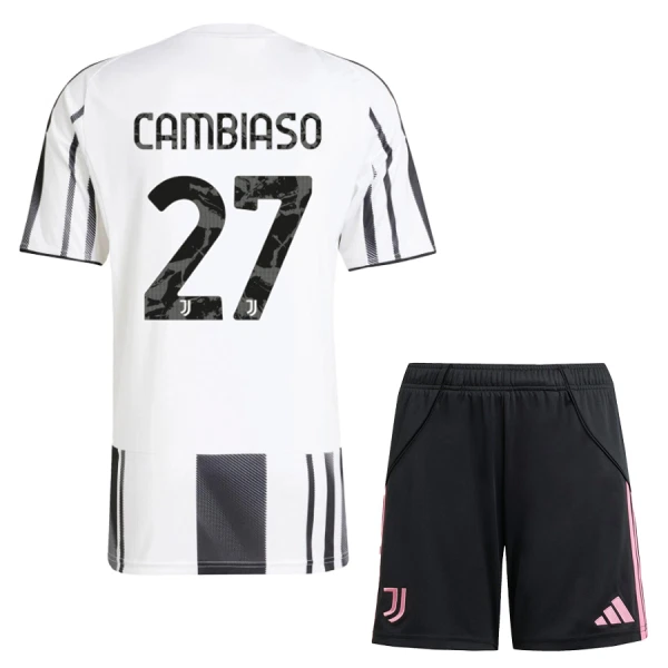 Juventus Cambiaso 27 Pelipaita Lasten Koti 2025-26 Juventus Cambiaso 27 Pelipaita Lasten Koti 2025-26