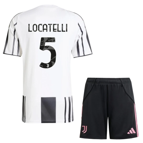 Juventus Locatelli 5 Pelipaita Lasten Koti 2025-26 Juventus Locatelli 5 Pelipaita Lasten Koti 2025-26