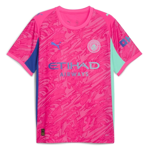 Manchester City Ederson M. 31 Maalivahdin Pelipaita Miesten 2025-26 Pinkki