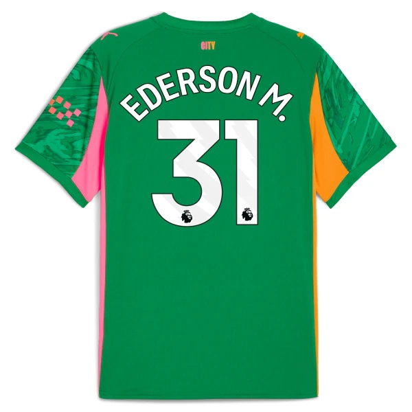 Manchester City Ederson M. 31 Maalivahdin Pelipaita Miesten 2025-26 Vihreä Manchester City Ederson M. 31 Maalivahdin Pelipaita Miesten 2025-26 Vihreä