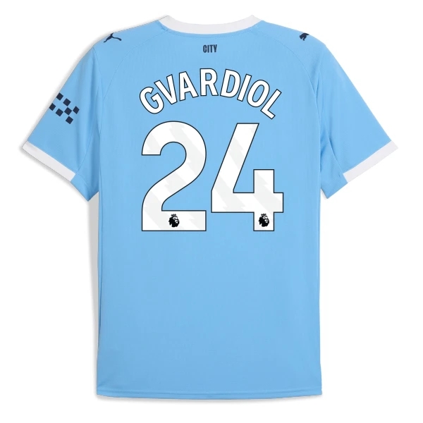 Manchester City Gvardiol 24 Pelipaita Miesten Koti 2025-26 Manchester City Gvardiol 24 Pelipaita Miesten Koti 2025-26